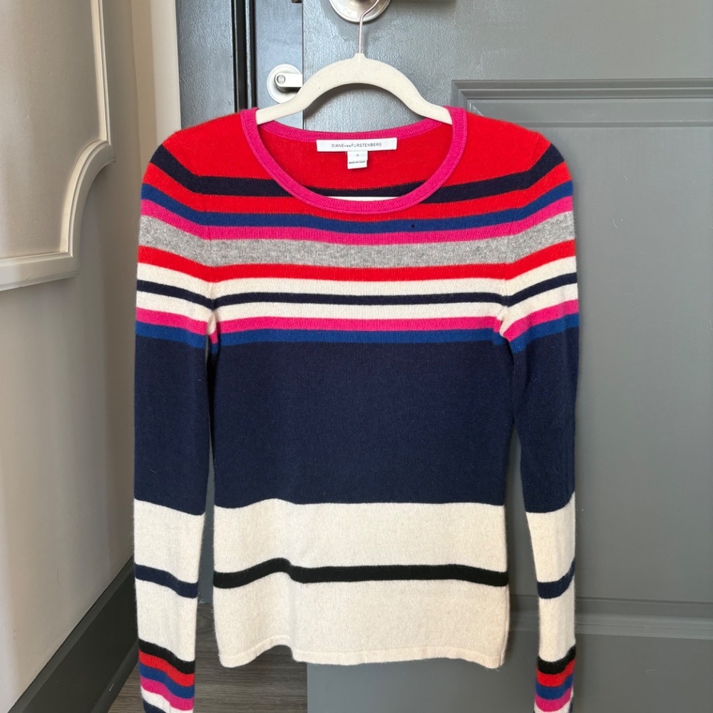 DVF Cashmere Sweater, Size Small